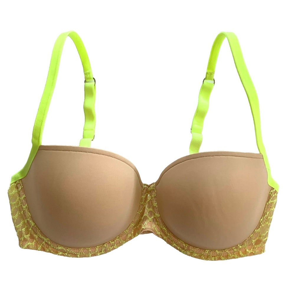 Marie Jo L'Aventure Alexander Padded Underwire Balcony Bra 32D Nude Neon